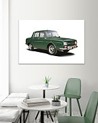 Obraz Zelené autíčko 1497